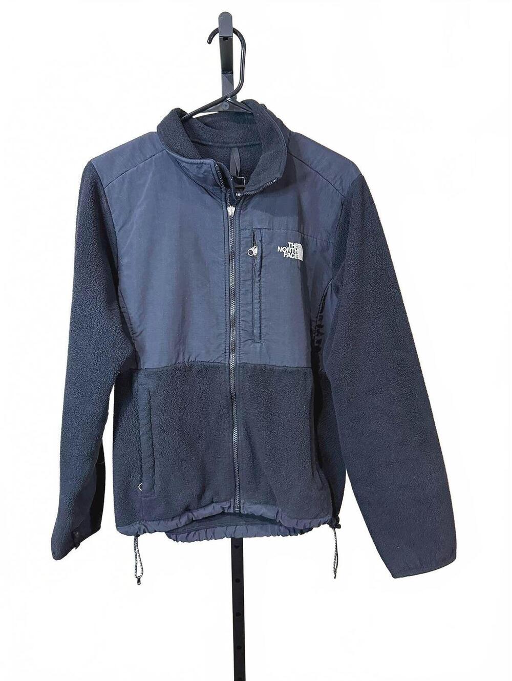 The North Face Men's Black Fleece Jacket with Chest Pocket Medium